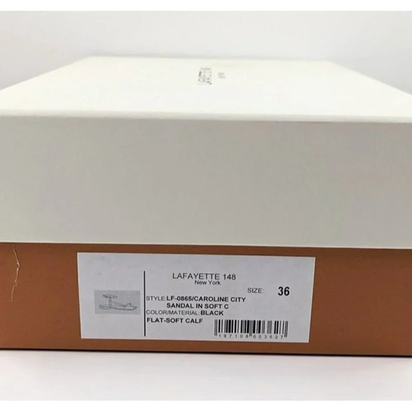 Lafayette 148 Women's Caroline City Ankle Strap Sandal Black Size 36 (MSRP $598) - Picture 9 of 9